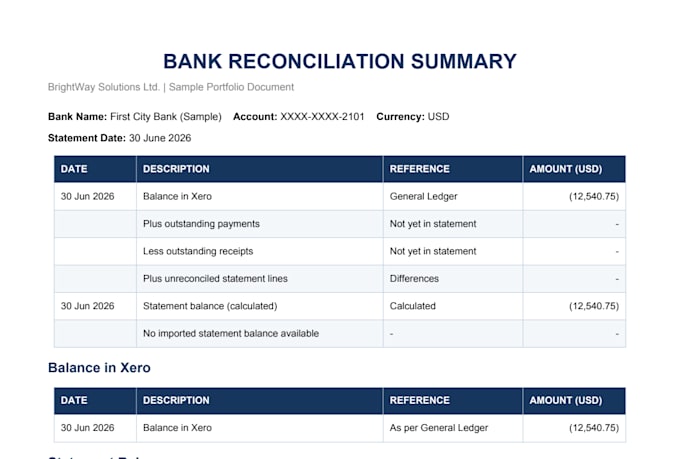 do quickbooks online bank reconciliation